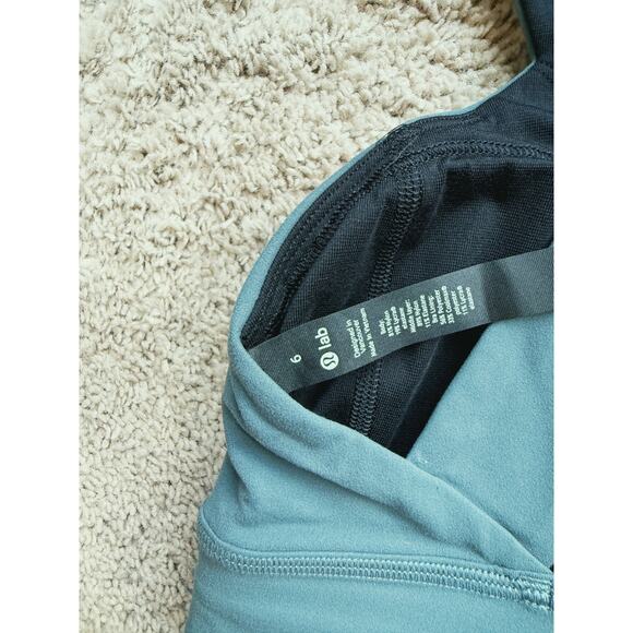 Lululemon lululemon lab Nulu Cross-Back Yoga Sports Bra Sea Steel Teal Size 6 - Picture 5 of 6